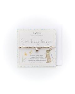 BRACELET CARDED SOME BUNNY LOVES YOU WITH ENVELOPE