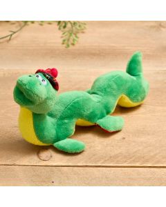 PLUSH NESSIE TOY GREEN WITH TARTAN HAT