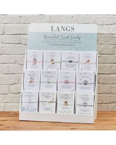 SEED CARD WITH STRING BRACELET 12 ASSTD 48/STAND