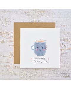 TINY WORLD JUST MY CUP OF TEA CARD