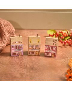 COSY CHAPTER WOOD HOUSE BLOCK 3 ASSTD DESIGNS