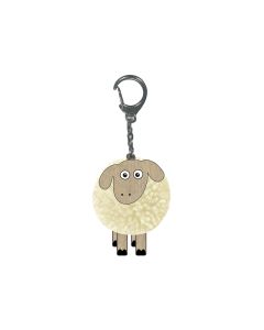SHEEP MDF POM POM KEYRING WITH DISPLAY OF 48