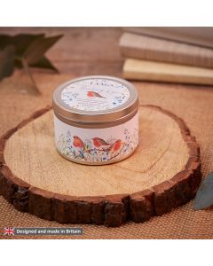 SOY CANDLE ROBIN THINKING OF YOU HONEYSUCKLE & JASMINE HAND POURED