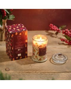 ROBIN 280G GLASS JAR CANDLE RED FRUIT GIFT BOXED