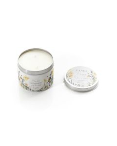 HAND POURED SOY CANDLE CLEAN FRESH LINEN NEW HOME TIN+