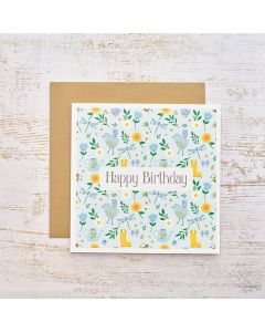 BLOSSOM & BLOOM HAPPY BIRTHDAY PATTERN CARD