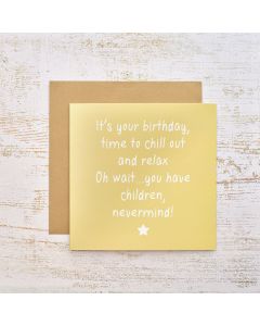 LIFE AS A PARENT YELLOW BACKGROUND WITH STAR CARD