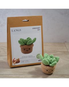 DIY CROCHET POTTED PLANT COMPLETE KIT IN KRAFT BAG