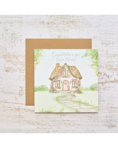COTTAGE CONGRATULATIONS ON YOUR NEW HOME CARD