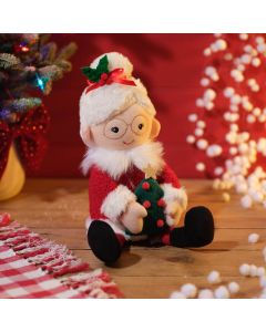 ELF CREW PLUSH MRS CLAUS SHELF SITTER