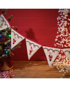 ELF CREW FABRIC EMBROIDERY BUNTING WITH 7 FLAG