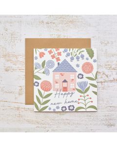 FLOURISH & FOLIAGE HAPPY NEW HOME FLORAL CARD