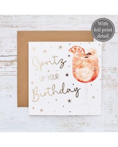 DRINK BIRTHDAY CARD SPRITZ WITH ORANGE COCKTAIL