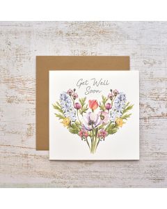 FLORAL SERENADE GET WELL SOON CARD