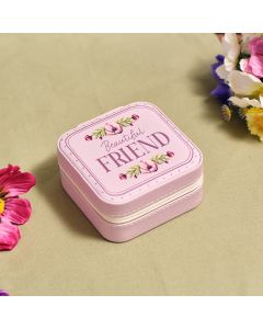 FLORAL SERENADE LILAC BEAUTIFUL FRIEND KEEPSAKE JEWELLERY BOX PU MATERIAL