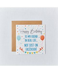 FACEBOOK BIRTHDAY CARD WITH BALLOONS FRIEND HUMOUR