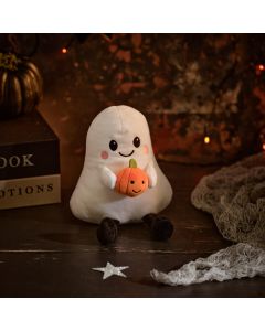 PLUSH NOVELTY BEANIE GHOST WITH LEGS