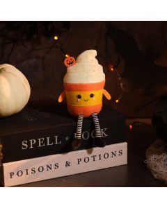 CREEPY CUTIES TEXTILE LATTE DECORATIVE SHELF SITTER