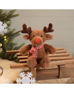 SANTA'S MAGICAL FEAST CHRISTMAS RUDOLPH THE REINDEER WITH SCARF PLUSH SOFT TOY