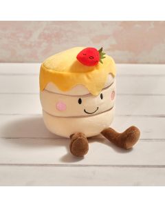 PLUSH FOODIE STACK OF PANCAKES WITH STRAWBERRY