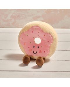 PLUSH FOODIE ICED RING DOUGHNUT WITH SPRINKLES