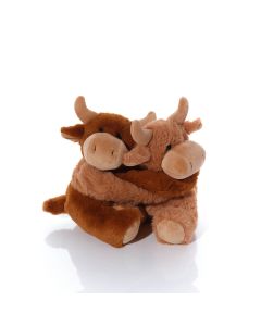 HIGHLAND COO HUGGING PLUSH DOUBLE TOY