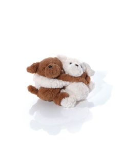 DOGS HUGGING PLUSH DOUBLE TOY