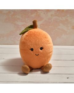 PLUSH NOVELTY CUTE SITTING PEACH