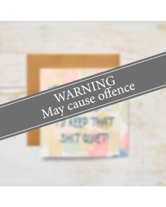 HOW OLD BIRTHDAY CARD PASTEL WATERCOLOUR RUDE HUMOUR