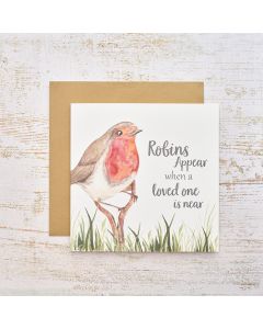 ROBIN ON SPADE ROBIN APPEARS CARD