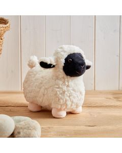 BLACK FACE SHEEP TOY SMALL CREAM PLUSH FABRIC