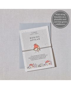 SEED CARD ROBNS APPEAR WITH HEART STRING BRACELET