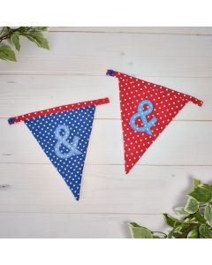 BUNTING LETTER & 2 ASSTD - 12/PK