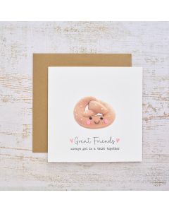 TINY WORLD GREAT FRIENDS PRETZEL CARD