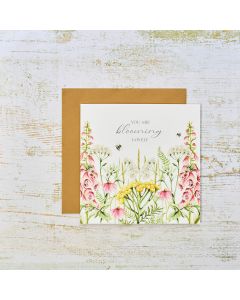 YOU ARE BLOOMING LOVELY WILDFLOWER CARD