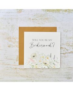 WILL YOU BE MY BRIDESMAID CARD