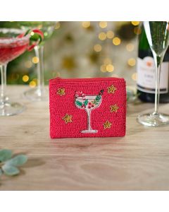 MERRY CHEER BEADED COCKTAIL PURSE+