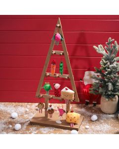 FESTIVE FUN NOVELTY 10 ASSTD POLYESTER HANGERS WITH STAND OF 60 **