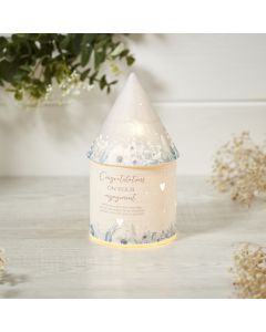 ENGAGEMENT LED LANTERN WITH FOLIAGE++