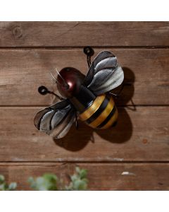 METAL BEE ORNAMENT WITH GREY WINGS++