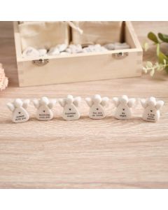 TINY SENTIMENT MARBLE ANGEL 6 ASSTD WITH POUCH TRAY 24