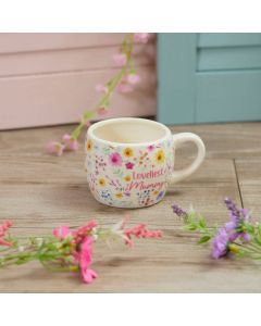 STONEWARE LOVELIEST MUMMY PRETTY FLOWERS MUG FULL WRAP