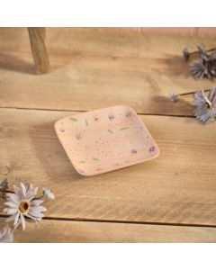 DITSY FLORAL STONEWARE HAND PAINTED PLATE