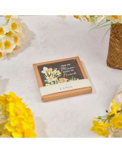 FLORAL SERENADE SLATE MUM COASTER WITH GIFT BOX **
