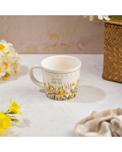 FLORAL SERENADE DAFFODIL MUM STONEWARE MUG GIFT BOXED **