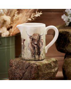 DOUGAL HIGHLAND COW CERAMIC DECORATIVE JUG