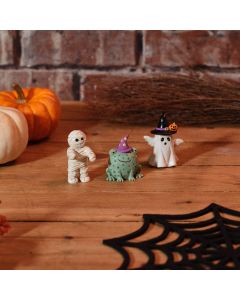 SPOOKTACULAR RESIN ORNAMENT 3 ASSTD