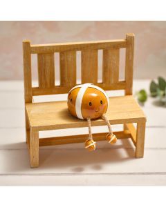 FARMHOUSE BUNNY HANDCRAFTED HENRY THE HOT CROSS BUN POLYRESIN SHELF SITTER ORNAMENT