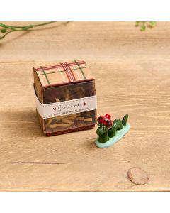 NESSIE RESIN KEEPSAKE ORNAMENT WITH TARTAN GIFT BOX **