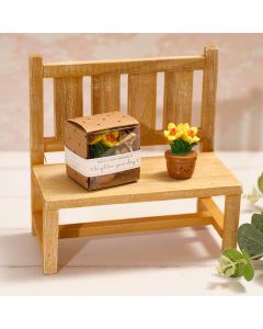 TINY WORLD HANDCRAFTED DAFFODIL PLANT POT KEEPSAKE POLYRESIN ORNAMENT WITH BOX **